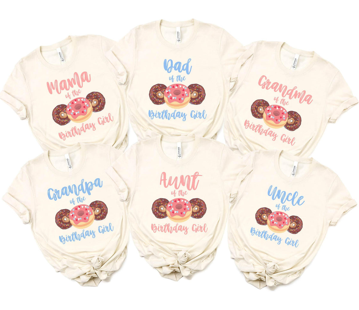 Donut Birthday Girl Shirt - Donut Family Party T-Shirts - Donut Birthday Tees - Kids Birthday Shirts - Mama of the Birthday Girl Donut