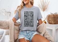 Black Lives Matter Shirt -  Black History Month Tee - Women's Rights - BLM Gift