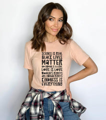 Black Lives Matter Shirt -  Black History Month Tee - Women's Rights - BLM Gift