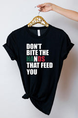 Don't Bite The Hands That Feed You Shirt - Anti Immigration T-Shirt - Protest Tee - Human Rights T-Shirt - Equality for All - Unidos Shirt