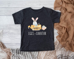 Kids Easter Shirt - Easter Egg Hunt Shirt - Eggscavator Shirt - Easter Excavator Shirt - Happy Easter Shirt - Toddler Easter Shirt
