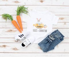 Kids Easter Shirt - Easter Egg Hunt Shirt - Eggscavator Shirt - Easter Excavator Shirt - Happy Easter Shirt - Toddler Easter Shirt