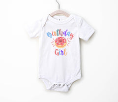Donut Birthday Shirt - Birthday Girl Donut T-Shirt - Donut Theme Party Shirt - Donut Party - Girls Birthday Theme Shirts - 1st Birthday