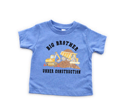 Big Brother Shirt - Big Brother Under Construction Shirt - New Brother Shirt - Brother To Be Shirt - Toddler Baby Announcement Shirt