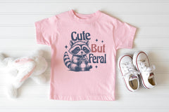 Cute But Feral Shirt -Kids Raccoon Shirt - Funny Toddler Raccoon Shirt - Feral Child Shirt - Raccoon T-Shirt - Gift for Kids - Baby Clothing