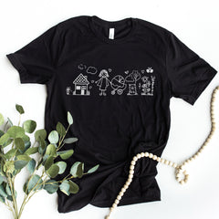Custom Drawing T-Shirt - Kids Drawing Tee -  Photo Drawing Shirt - Kid Art Gift - Gift for Mom - Gift for Dad - Actual Drawing Shirt
