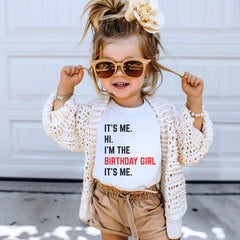 It's Me Hi I'm The Birthday Girl It's Me  Shirt - Birthday Girl Shirt - Gift for Birthday Girl - Toddler Birthday Shirt - The Birthday Girl