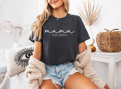 Mama Est Shirt, Custom Mama Shirt, Mama Est Custom, Mother Shirt Gift, Personalized Mama Shirt, Mom Established Shirt, Gift for Her