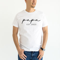 Family Matching Shirts, Estimated Year Shirts For Family, Mama Est 2025 T-Shirt, Mini Bodysuit, Dad Est 2025 Shirt, Dad Mama Mini