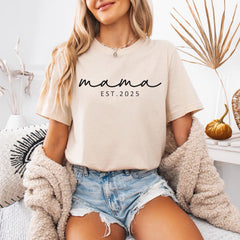 Mama Est Shirt, Custom Mama Shirt, Mama Est Custom, Mother Shirt Gift, Personalized Mama Shirt, Mom Established Shirt, Gift for Her