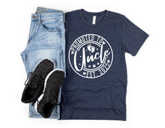 Fathers Day Shirt For Uncle, Promoted To Uncle Est 2025 Shirt, Uncle To Be Shirt, 2025 Uncle Shirt, Men's Clothing, Gift For Future Uncle