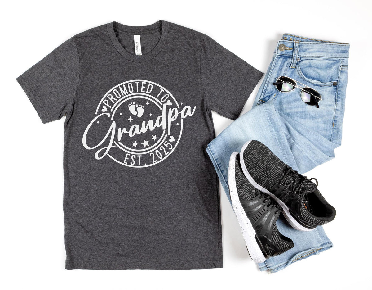 Grandpa Est 2025 Shirt, Future Grandpa Shirt, Pregnancy Reveal Grandpa Shirt, Grandpa 2025 Shirt, Baby Announcement Tee, Promoted To Grandpa