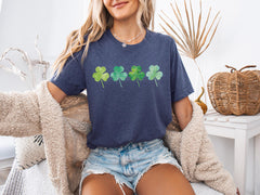 Shamrock T-Shirt - Lucky Clover Tee - Lucky Irish Shirt - St. Patrick Tee - St. Patrick Crewnecks - Gift St. Patrick's