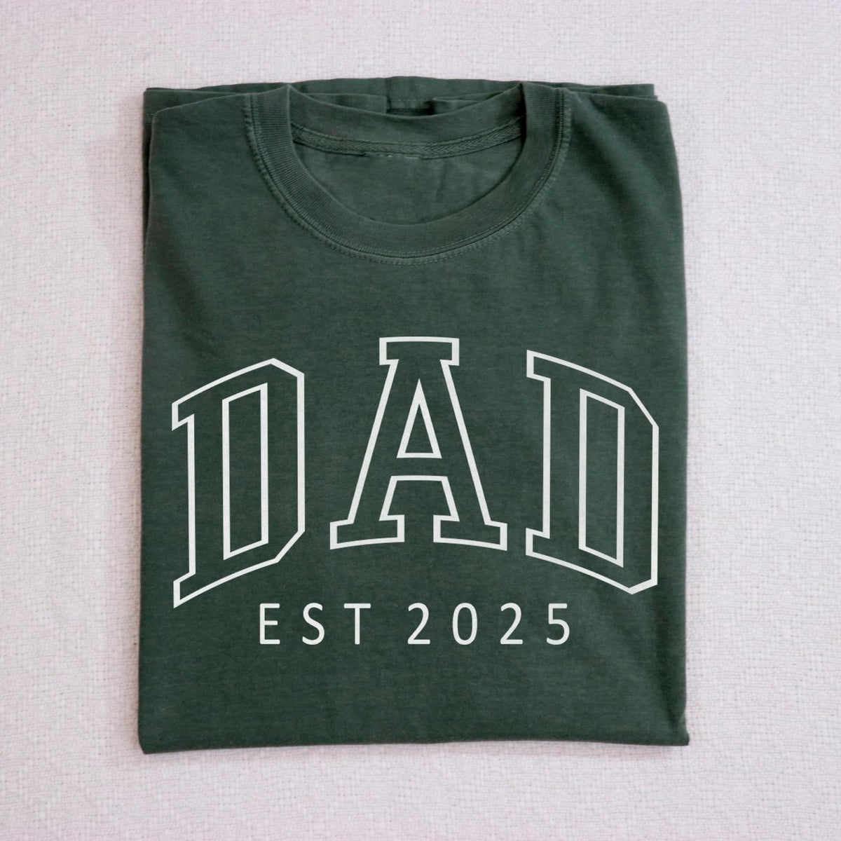 Dad Est 2025 Shirt - New Dad T-Shirt - Father's Day Shirt - Pregnancy Announcement  Dad Shirt-  Gift for Dad - Custom Dad Shirt