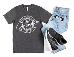Grandpa Est 2025 Shirt, Grandpa Announcement, Father Established, Fathers Day Gift, Shirt for Dad, Grandpa Shirt, Gift for Uncle and Grandpa