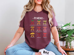 Pi Day Shirt - Pi Menu T-Shirt - Math Teacher Shirt - Funny Math Shirt - Pi Symbol Shirt - Math Teacher Gift - Happy Pi Day Outfit