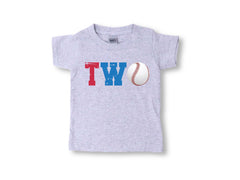 2nd Birthday T-Shirt - Baseball Birthday Shirt - Birthday Party Shirts - Sports Birthday Tee - Birthday Gift for Boy - Second 2nd Birthday