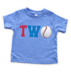 2nd Birthday T-Shirt - Baseball Birthday Shirt - Birthday Party Shirts - Sports Birthday Tee - Birthday Gift for Boy - Second 2nd Birthday