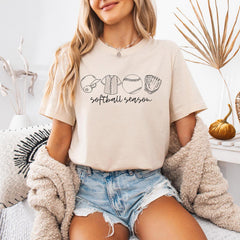 Softball Season T-Shirt - Softball Mom Gift - Softball Team Tee - Softball Game Day - Women's softball Shirt - Softball Fan Tee - Sports Mom