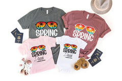 Custom Spring Break Crew Shirts - Spring Break Vacation Shirts - Family Spring Vacation T-Shirts - Spring Cruise - Girls Trip Vacation