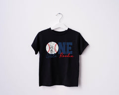 One Little Rookie Shirt - Baseball Birthday - 1st Birthday Bodysuit - Rookie of The Year Shirt - 1st Birthday Baseball - Baseball Party Tee