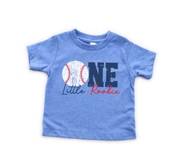 One Little Rookie Shirt - Baseball Birthday - 1st Birthday Bodysuit - Rookie of The Year Shirt - 1st Birthday Baseball - Baseball Party Tee
