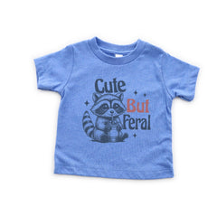 Cute But Feral Shirt -Kids Raccoon Shirt - Funny Toddler Raccoon Shirt - Feral Child Shirt - Raccoon T-Shirt - Gift for Kids - Baby Clothing