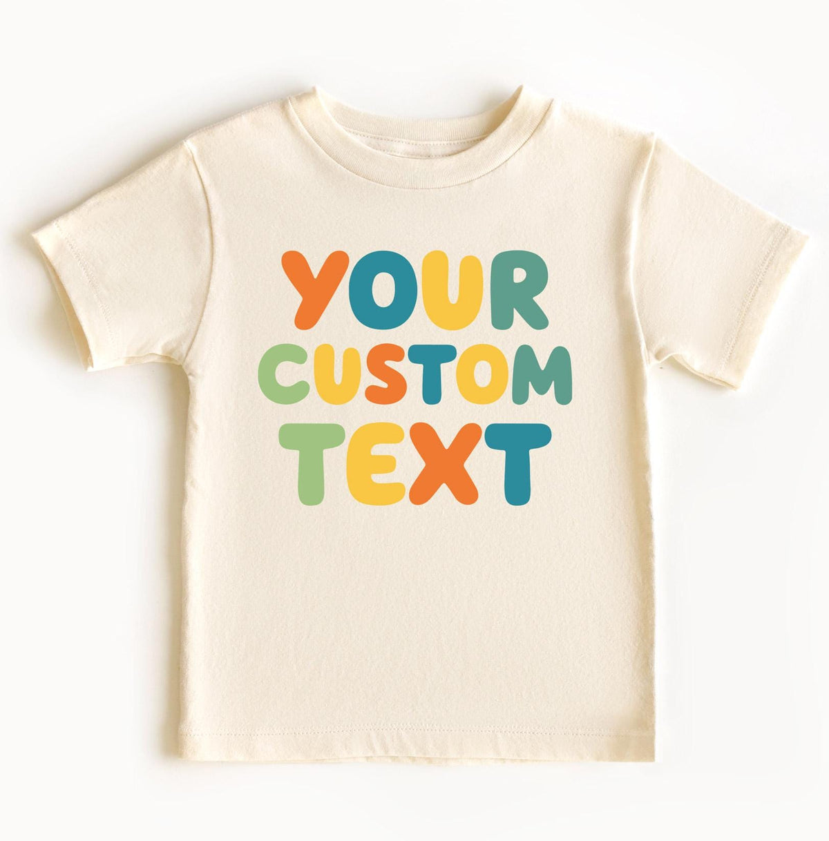Custom Text Kids T-Shirt - Personalized Kids Tee - Your Custom Here - Customized Text Toddler Shirt - Custom Brand Bodysuit