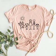 Custom Drawing T-Shirt - Kids Drawing Tee -  Photo Drawing Shirt - Kid Art Gift - Gift for Mom - Gift for Dad - Actual Drawing Shirt