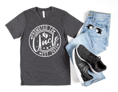 Fathers Day Shirt For Uncle, Promoted To Uncle Est 2025 Shirt, Uncle To Be Shirt, 2025 Uncle Shirt, Men's Clothing, Gift For Future Uncle