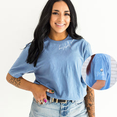 Baseball Mom On The Neck T-Shirt - Custom Sleeve Name Tee - Personalized Baseball Shirt - Mom Jersey Shirt - Game Day - Sports Mom Gift