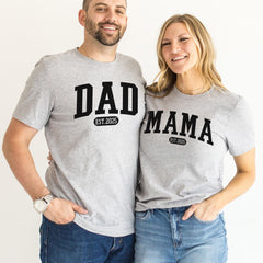 Dad and Mama Shirts - Gift for New Mom - Gift for New Dad - Pregnancy Announcement Shirts - New Dad Shirts - New Mom Shirts