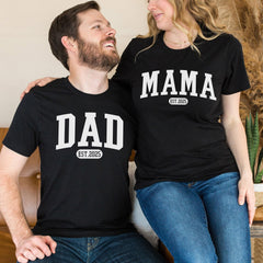 Dad and Mama Shirts - Gift for New Mom - Gift for New Dad - Pregnancy Announcement Shirts - New Dad Shirts - New Mom Shirts