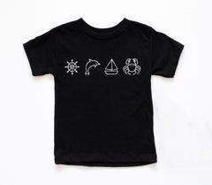 Summer Kids T-Shirt - Fisherman Toddler Tee - Nautical Baby Bodysuit - Vacation Shirt - Baby Shower Gift - Kids Sailing Lover Gift