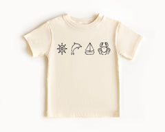 Summer Kids T-Shirt - Fisherman Toddler Tee - Nautical Baby Bodysuit - Vacation Shirt - Baby Shower Gift - Kids Sailing Lover Gift