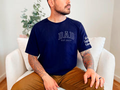Custom Dad Shirt with Kids' Names - Dad Est 2025 Shirt - Personalized Dad Gift - Father's Day T-Shirt - New Dad Shirt - Kids Names on Sleeve