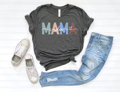 Custom Mama T-Shirt - Personalized Children Names Tee - Personalized Mama Gift - Mom Shirt - Mother's Day Gift -  Gift for Her - Cute Mama