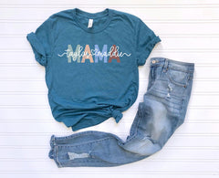Custom Mama T-Shirt - Personalized Children Names Tee - Personalized Mama Gift - Mom Shirt - Mother's Day Gift -  Gift for Her - Cute Mama