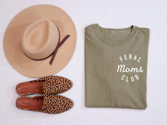Feral Moms Club T-Shirt - Feral Mom Gift - Mothers Day Gift - Mom Life Tee - Feral Wife Shirt - Feral Moms Social Club - Trendy Mom Shirt