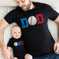 1st Birthday Baseball - First Birthday Toddler Shirt - Family Crew T-Shirts - Birthday Baby Bodysuit - Baseball Theme - Birthday crew