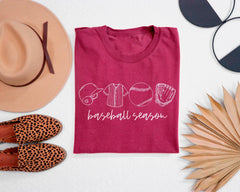 Baseball Season T-Shirt - Baseball Mom Gift - Baseball Team Tee - Baseball Game Day - Women's Baseball Shirt - Baseball Fan Tee - Sports Mom