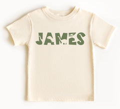 Custom Dinosaur T-Shirt -  Personalized Name Tee - Trendy Dinosaur Kids Shirt - Dino Lover Tee - Kindergarten School Shirt
