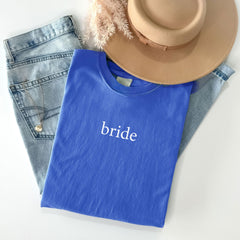 Bride T-Shirt - Minimalist Bride Tee - Bachelorette Shirts - Bridal Shower Gifts - Bride-to-be Tee - Wedding Women - Future Bride Shirt