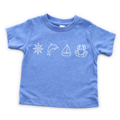 Summer Kids T-Shirt - Fisherman Toddler Tee - Nautical Baby Bodysuit - Vacation Shirt - Baby Shower Gift - Kids Sailing Lover Gift