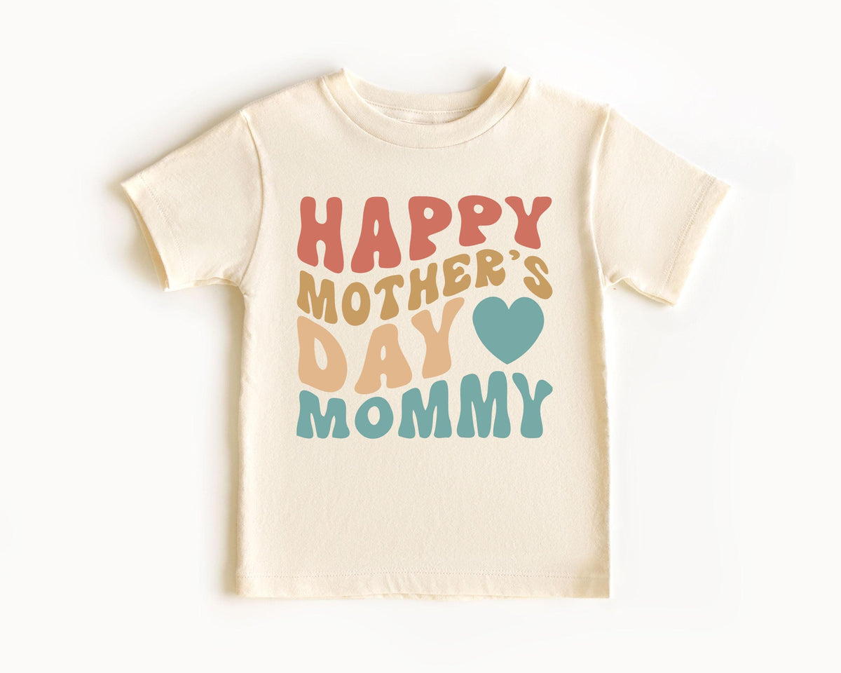 Happy Mother's Day Mommy Shirt - Mothers Day Natural Bodysuit - First Mother's Day Gift - Baby Shower Gift - Mama of Girl/Boy - Mommy Baby