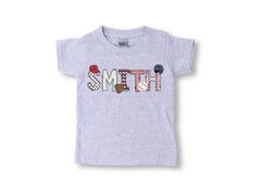 Custom Baseball T-Shirt - Alphabet Letter Name - Custom Name Shirt - Personalized Baseball Tee - Baseball Season Shirt - Sport Kids Tee