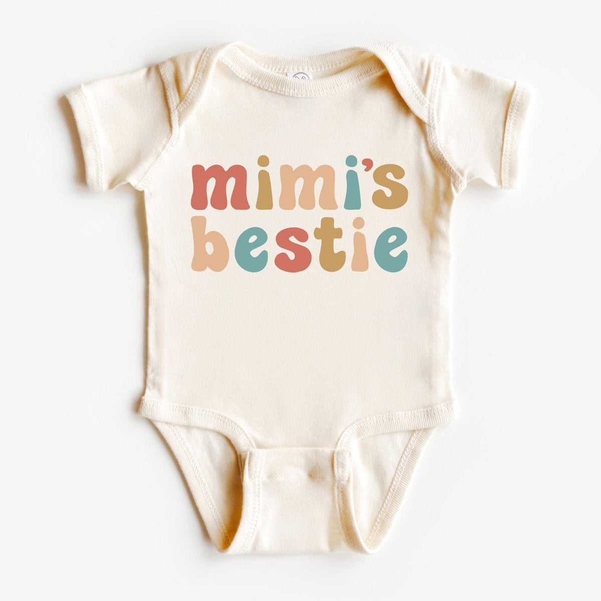 Mimi's Bestie Bodysuit - Funny Baby Tee - Baby Shower Gift - Gift from Mimi - Minimalist Baby Clothes - Kids Natural Shirt