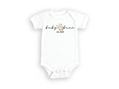 Baby Bear Est. Bodysuit - Announcement Bear - Cute Bear Baby Toddler Shirt - Newborn Baby Clothes - Baby Gender Kids Tee - Baby Shower Gift