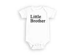 Little Brother Bodysuit - Lil Brother Toddler Shirt - Natural Kids Tee - Retro Brother Gift - Cute Lil Bro Youth T-Shirt - Baby Gift
