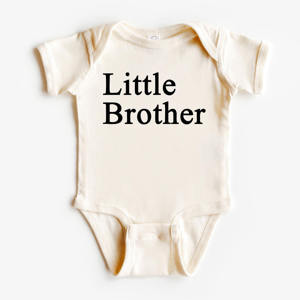 Little Brother Bodysuit - Lil Brother Toddler Shirt - Natural Kids Tee - Retro Brother Gift - Cute Lil Bro Youth T-Shirt - Baby Gift